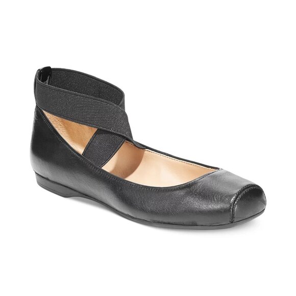 Jessica Simpson Mandalaye Elastic Criss-cross Ankle Strap Ballet Flats Size 8M - Picture 1 of 5